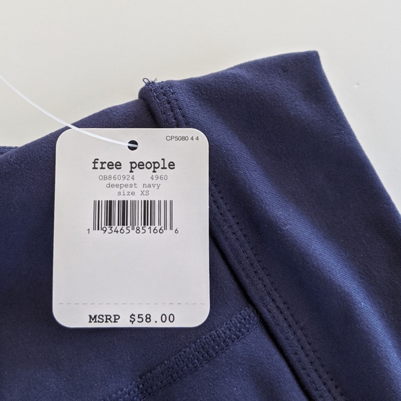 Free People FP Movement Lightning Synergy Crop Sports Bra, Navy XS NWT - Picture 5 of 9